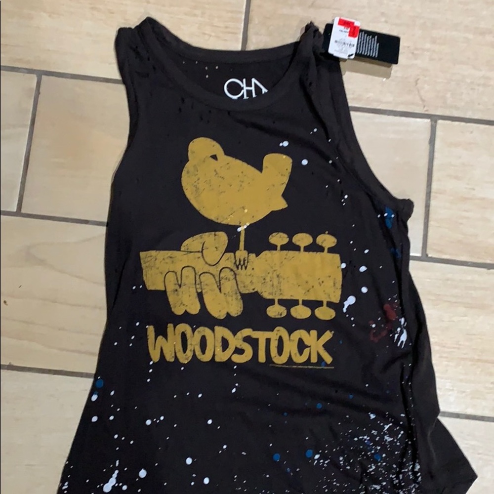Chaser “Woodstock” NWT sleeveless Tee never worn